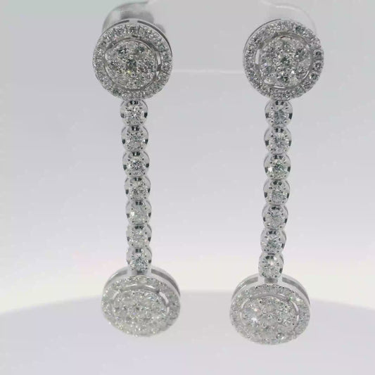 Elegant Diamond Drop Earrings