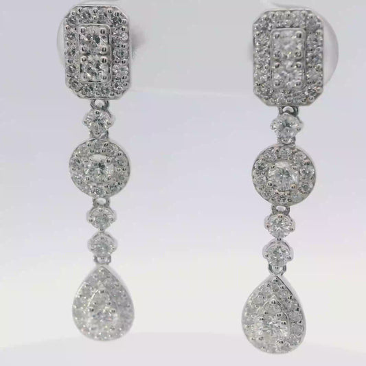 t Natural Diamond drop earrings