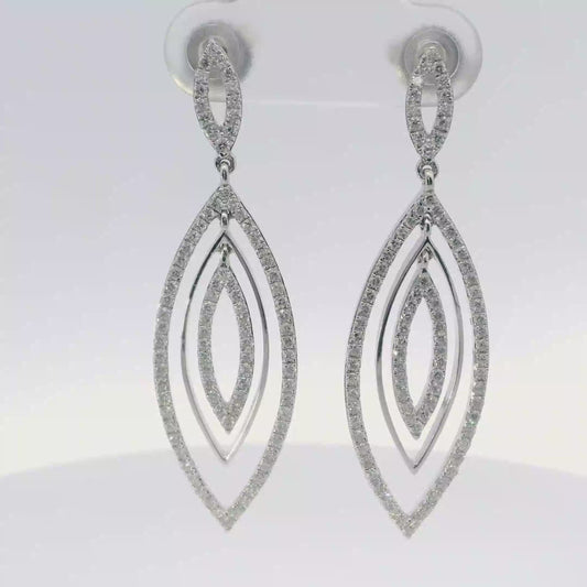Elegant Diamond Drop Earrings