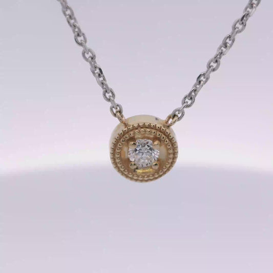 Two Tone Lab Diamond Necklace